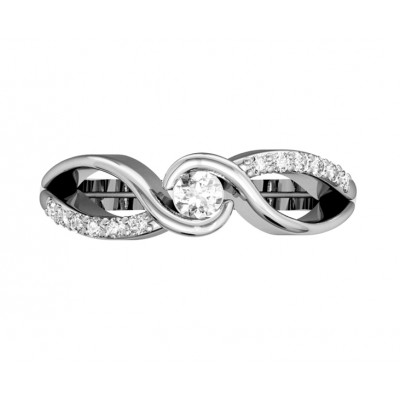 Stylish diamond engagement ring